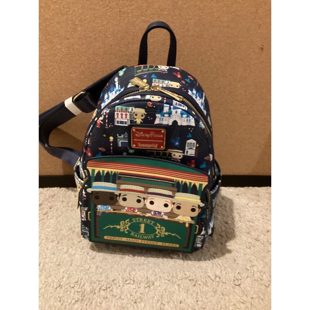 Disney Parks Loungefly Dapper Dans Mini Backpack Main Street U.S.A. NWT WDW